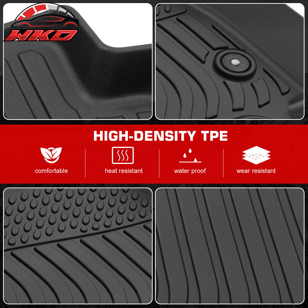 Fits 24-25 Chevy Equinox EV Non-Slip 3D Molded Floor Mats All Weather TPE Carpet