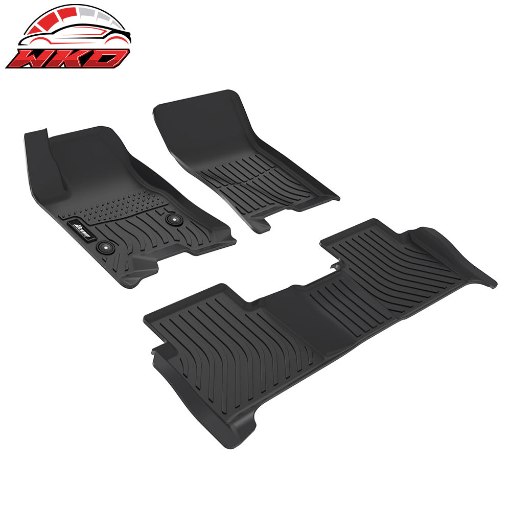 Fits 23-25 Chevy Colorado/GMC Canyon Crew Cab Floor Mats All Weather TPE Carpets