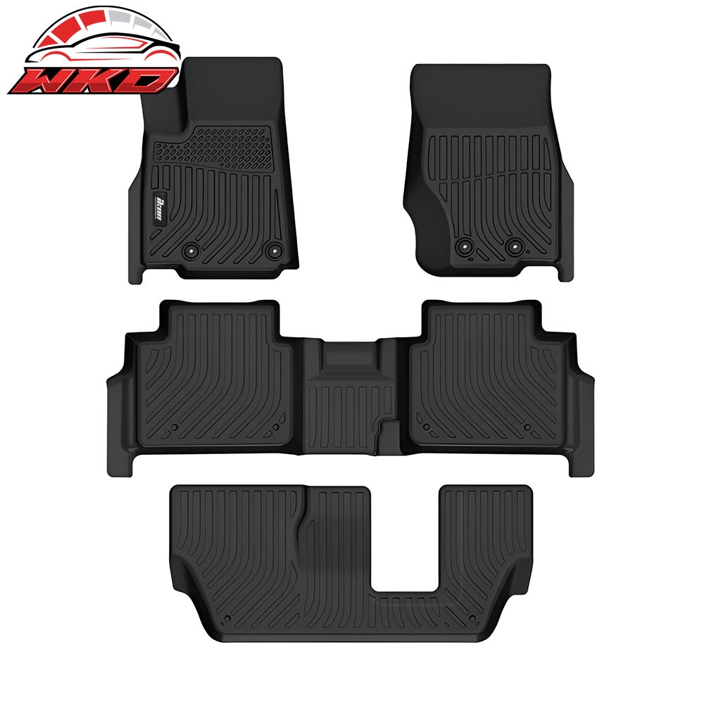 21-26 Jeep Grand Cherokee L Floor Mats All Weather TPE 3D Carpets Liner 4PC | Wholesale