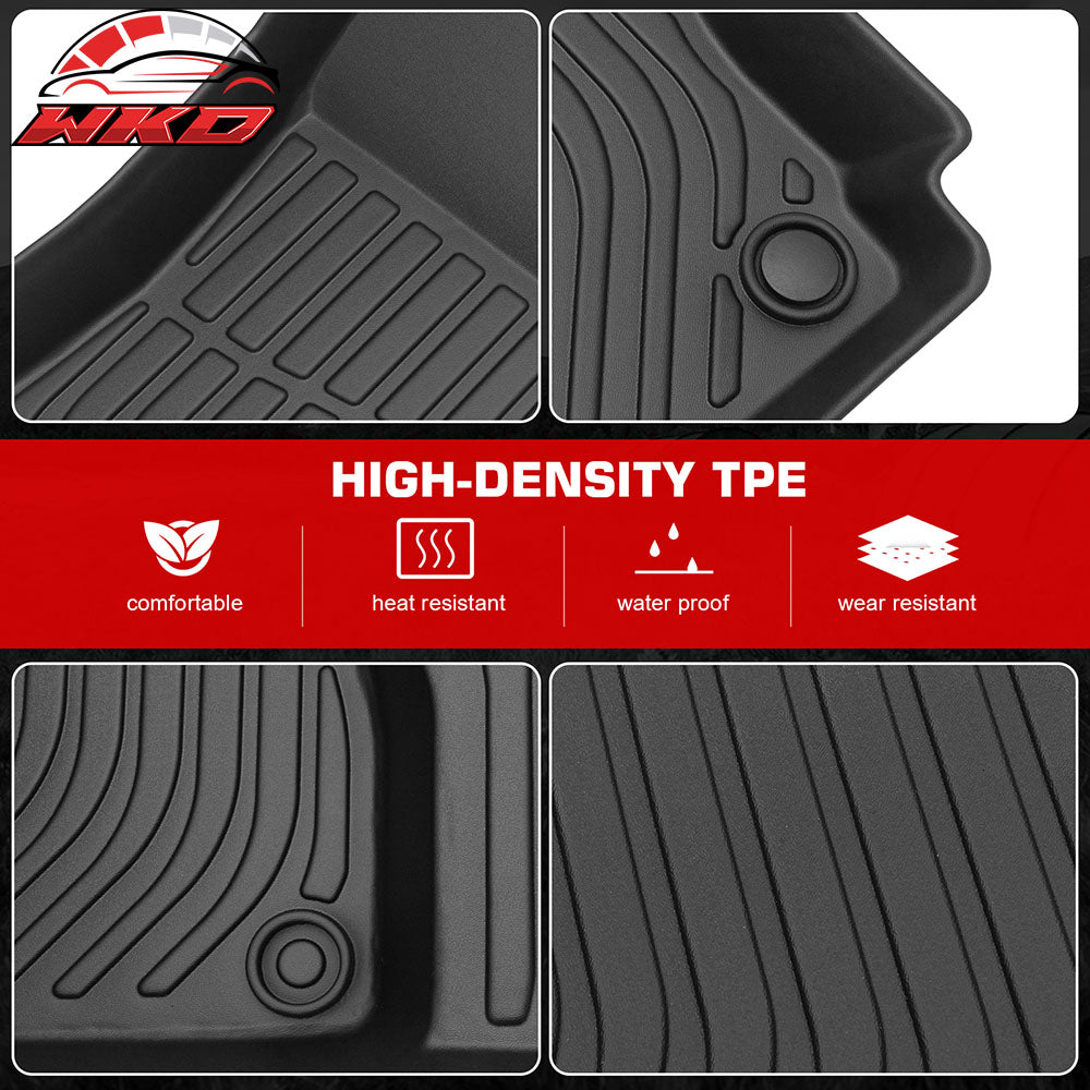 Fits 20-25 Benz GLE-Class Non-Slip 3D Molded Floor Mats All Weather TPE Carpets