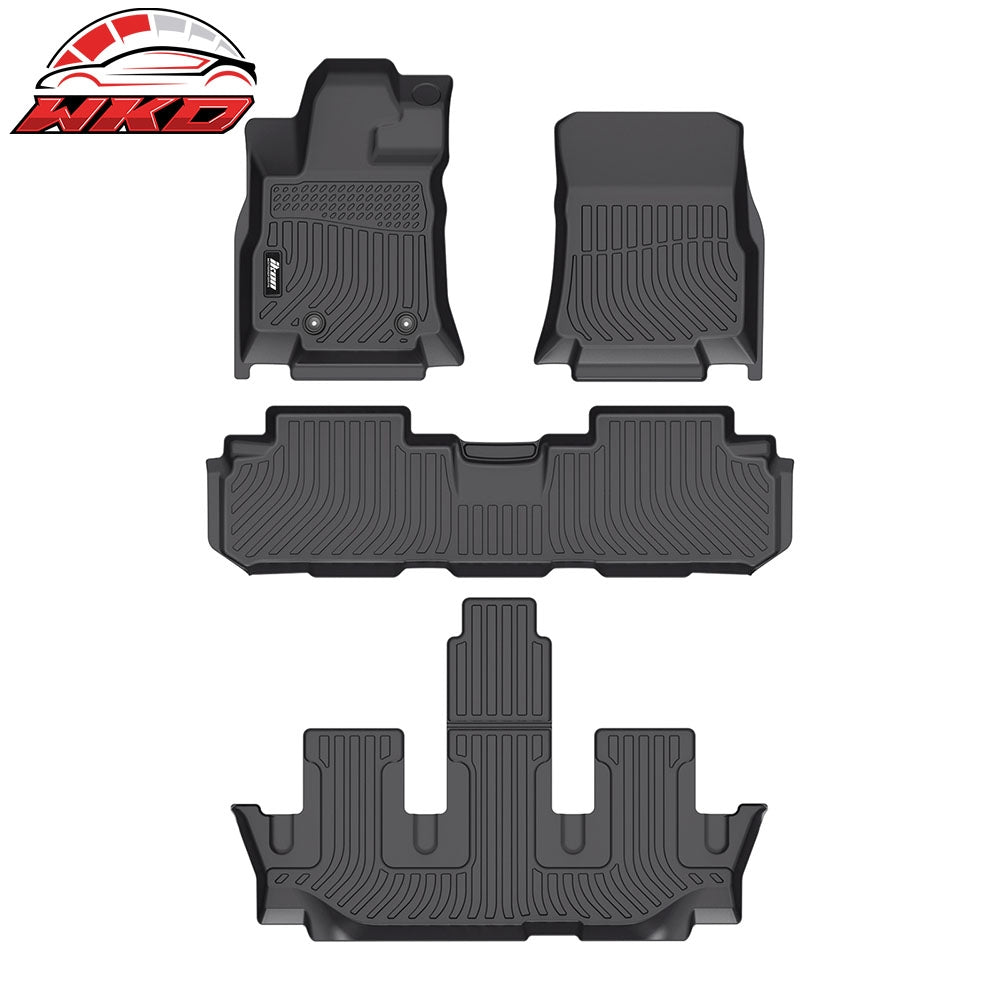 19-26 Subaru Ascent 8 Seats Bench Seat 3D Floor Mats Carpets Liner TPE 4PCS | Wholesale
