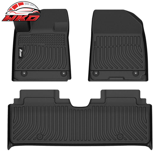 23-25 Hyundai Ioniq 6 3D All Weather Floor Mats Front 2nd Row Carpets TPE | Wholesale