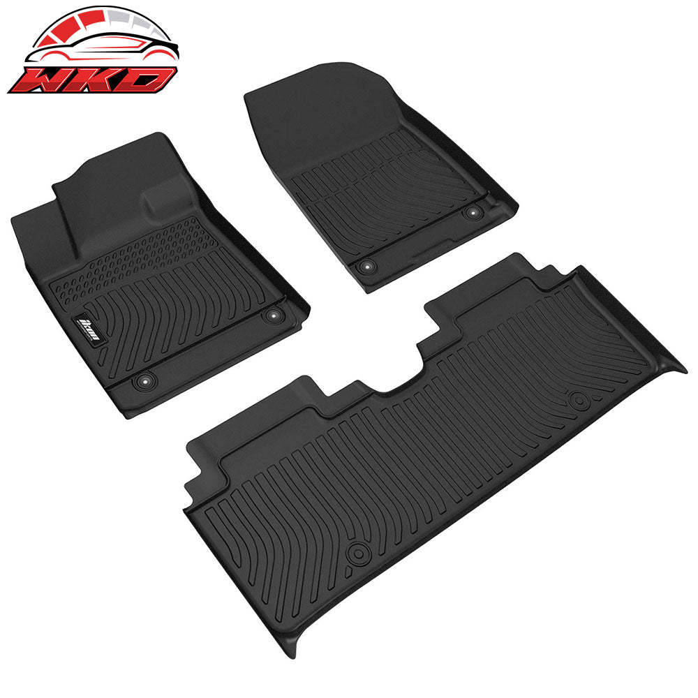 Fits 23-25 Hyundai Ioniq 6 3D All Weather Floor Mats Front 2nd Row Carpets TPE