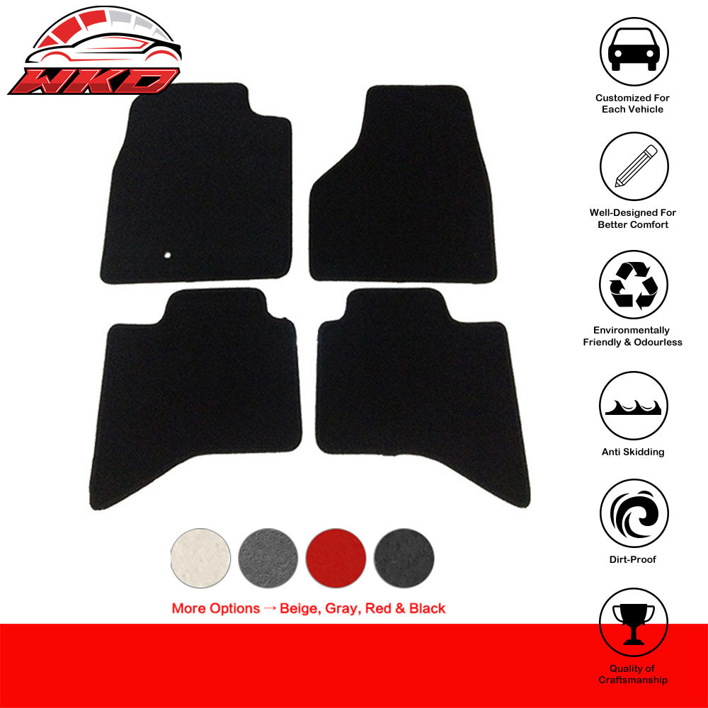 Fits 09-12 Dodge Ram 2Dr 4Dr OE Factory Fitment Car Floor Mats Front&Rear Nylon