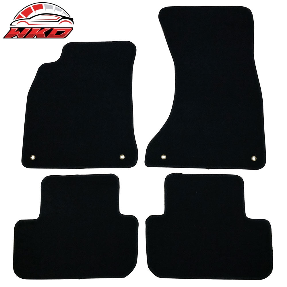 09-16 Audi A4 S4 Car Floor Mats Liner Nylon Carpets Front Rear Black 4PC | Wholesale Default Title - Wikond Auto