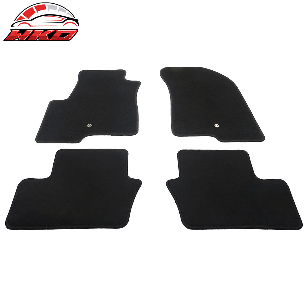 Fits 07-16 Jeep Compass/Patriot Black Nylon Floor Mats Front Rear Carpets Liner