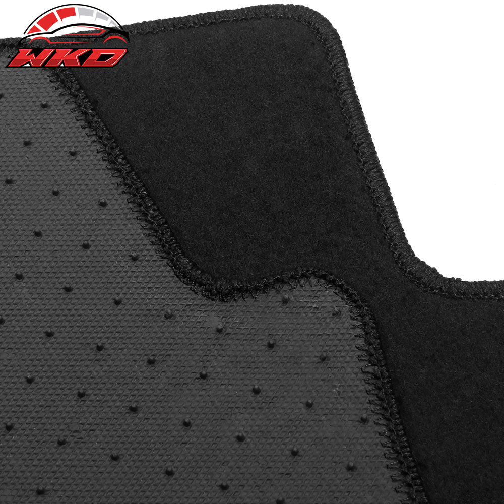Fits 07-16 Jeep Compass/Patriot Black Nylon Floor Mats Front Rear Carpets Liner