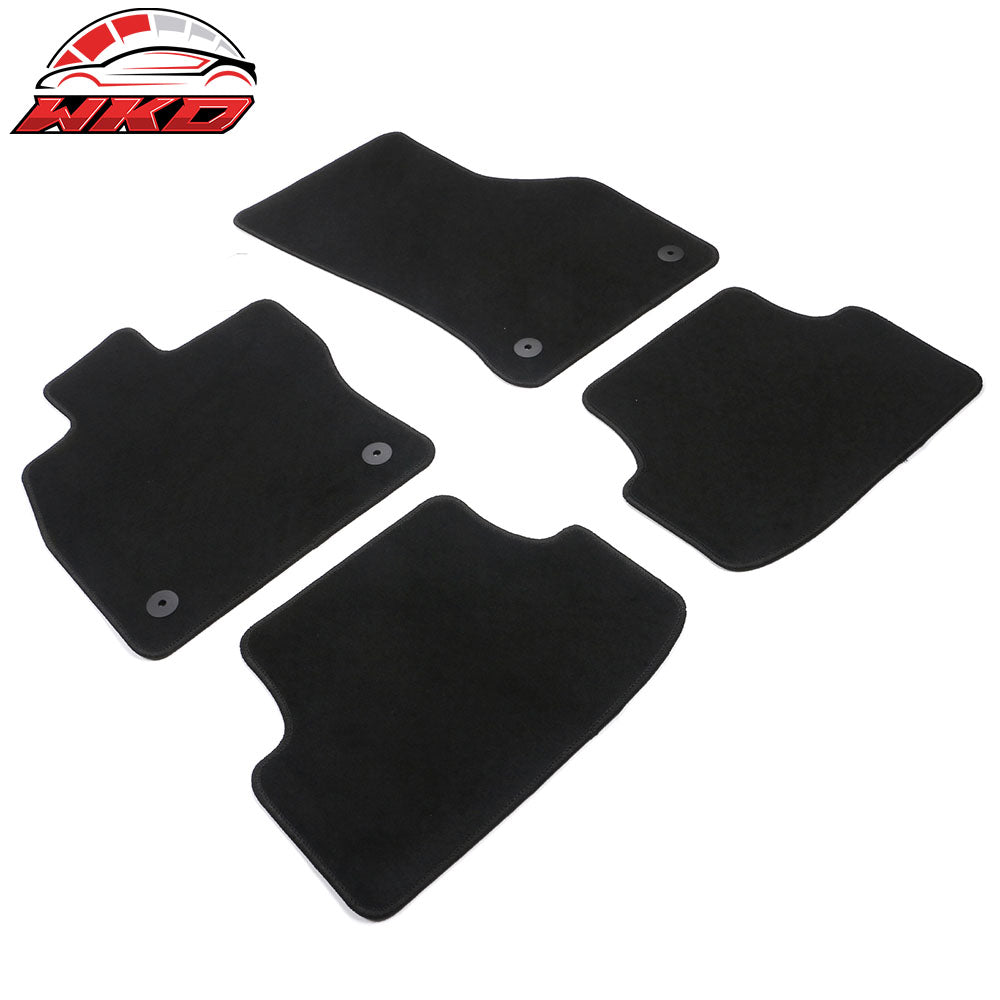 Fits 15-23 Volkswagen GTI/Golf Black Nylon Floor Mats Front Rear Carpets Liner