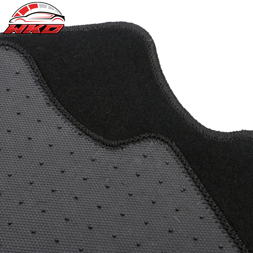 Fits 15-23 Volkswagen GTI/Golf Black Nylon Floor Mats Front Rear Carpets Liner