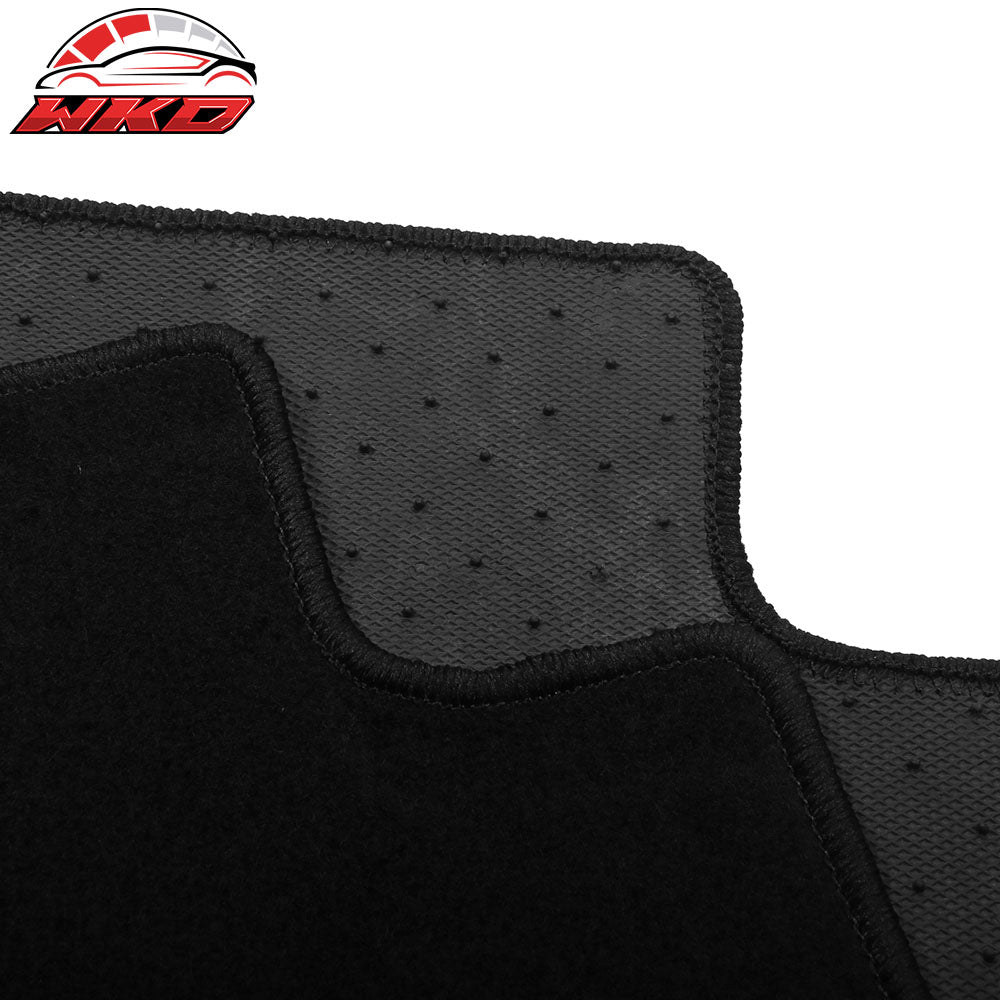 Fits 17-24 Alfa Romeo Giulia Anti-Slip Front Rear Floor Mats Nylon 4PCS - Black