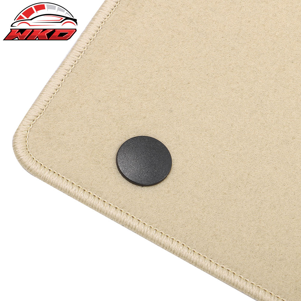 Fits 17-23 Nissan Armada QX80 Anti-Slip Front Rear Floor Mats Nylon 3PCS - Beige