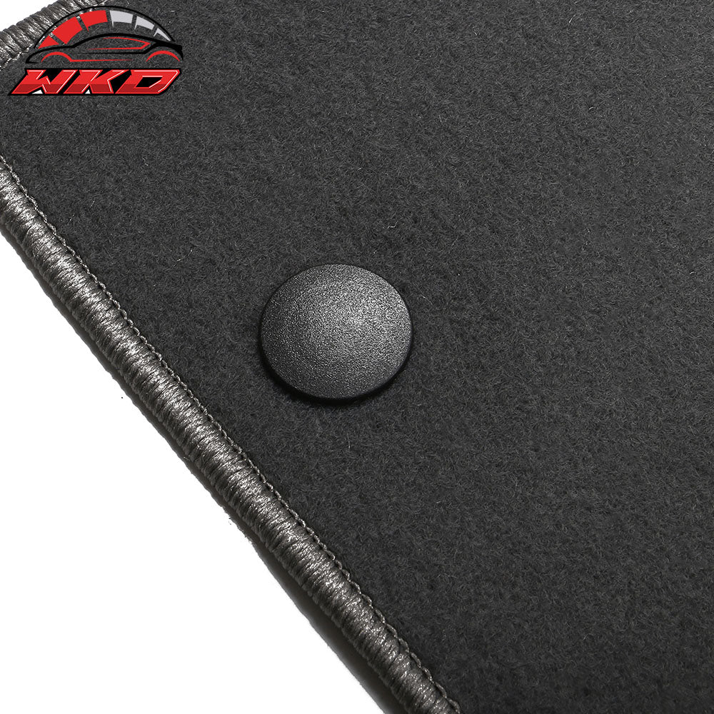 Fits 17-23 Nissan Armada QX80 Anti-Slip Front Rear Floor Mats Nylon 3PCS - Gray