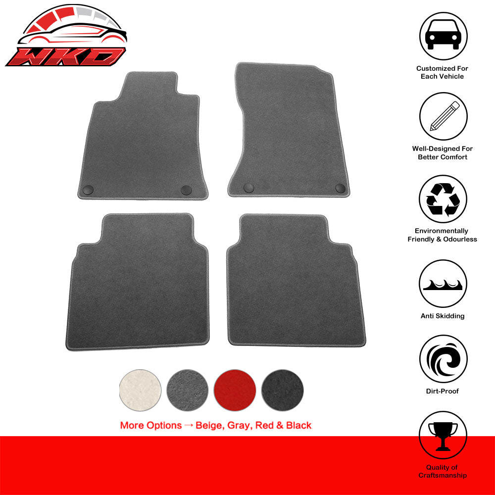 Fits 19-25 Nissan Altima Anti-Slip Front Rear Floor Mats Carpet Nylon 4PCS Gray