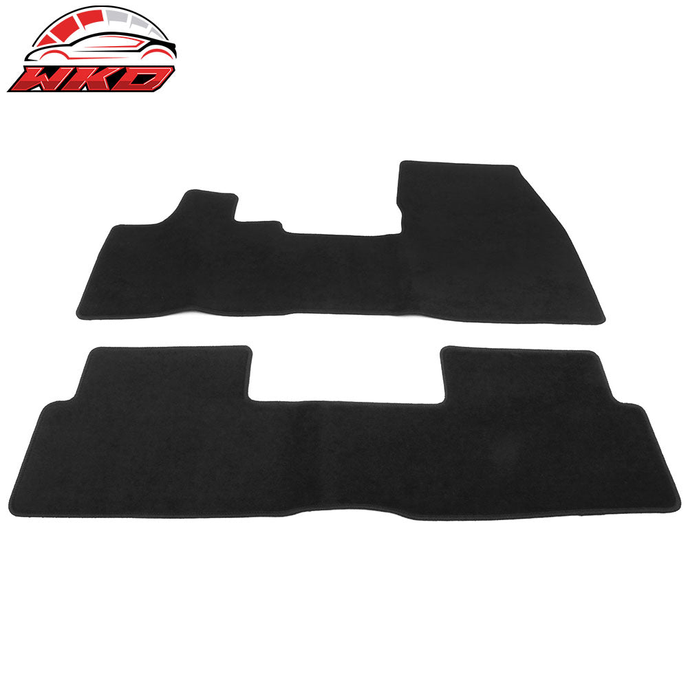 Fits 14-21 BMW i3 i3s Anti-Slip Front Rear Floor Mats Carpet Nylon Black 2PCS