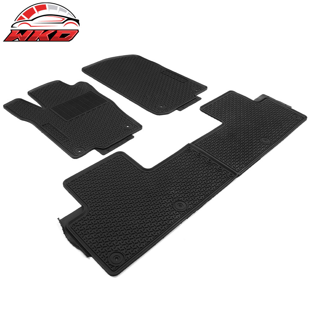 Fits 16-19 GLE Facelift SUV Heavy Duty Black Latex Floor Mats Front & Second Row