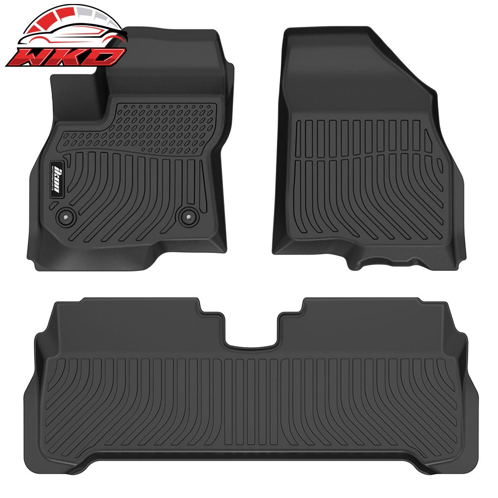 22-24 Chevy Bolt EUV 3D Floor Mats 5-Seat 1st 2nd Row Heavy Duty Liners TPE | Wholesale