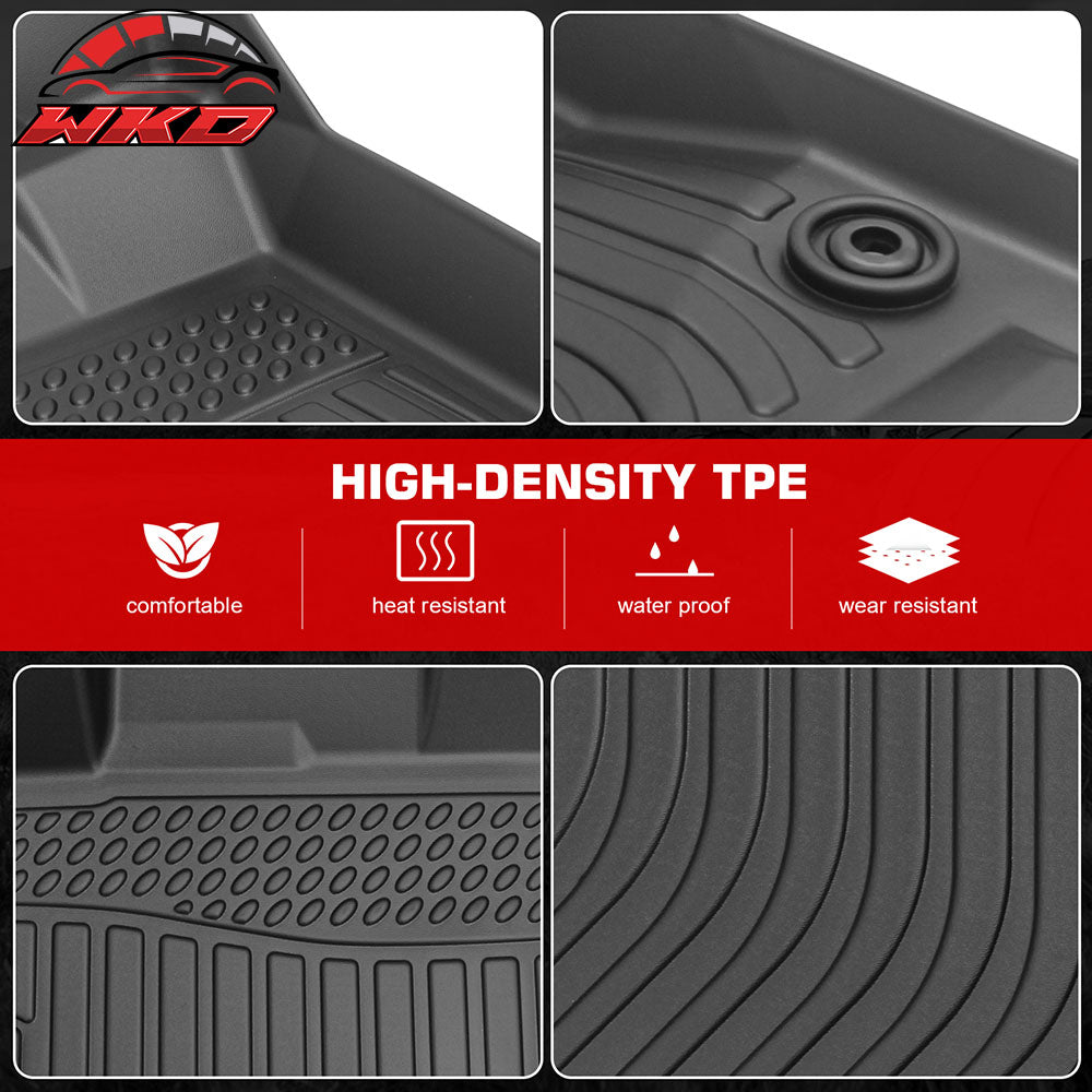 Fits 16-21 Honda Civic Sedan Hatchback Heavy Duty Floor Mats Liner Protector TPE