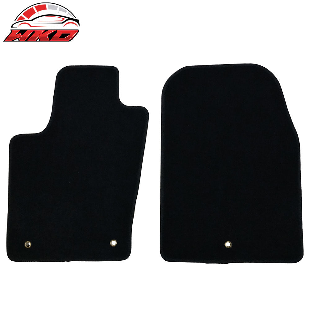 2011-25 Dodge Durango 2016-21 Jeep Grand Cherokee Floor Mats 2PC Black Nylon | Wholesale