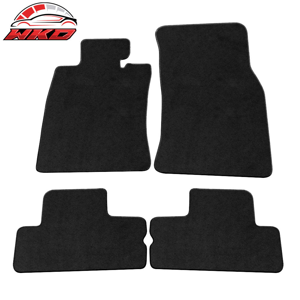 2002-06 Mini Cooper Floor Mats Carpets Front & Rear 4PC Black Nylon | Wholesale