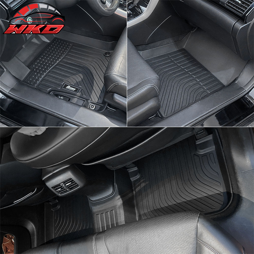 Fits 13-17 Honda Accord All Weather 3D Molded Floor Mats Front Rear Carpets TPE