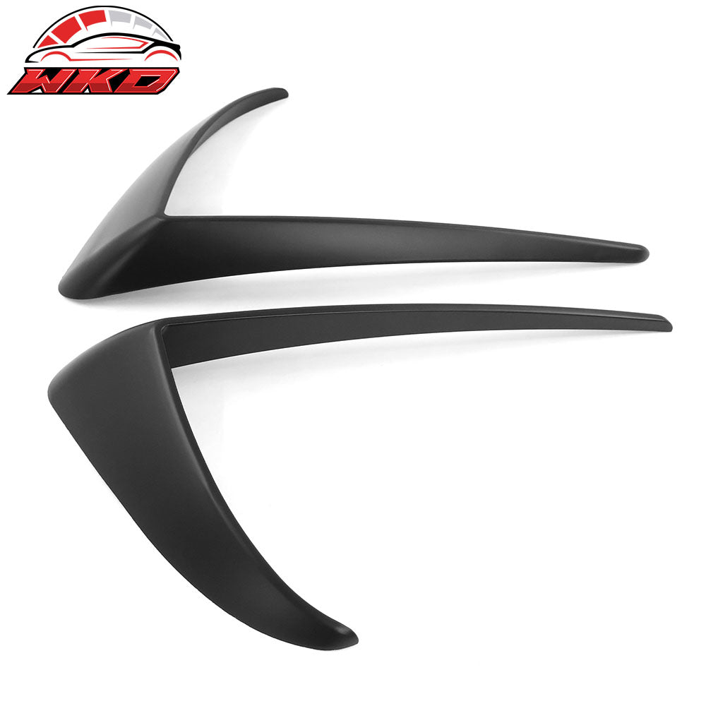 Fits 17-23 Tesla Model 3 Matte Black Fog Light Lamp Trim Eyebrows Cover ABS Pair