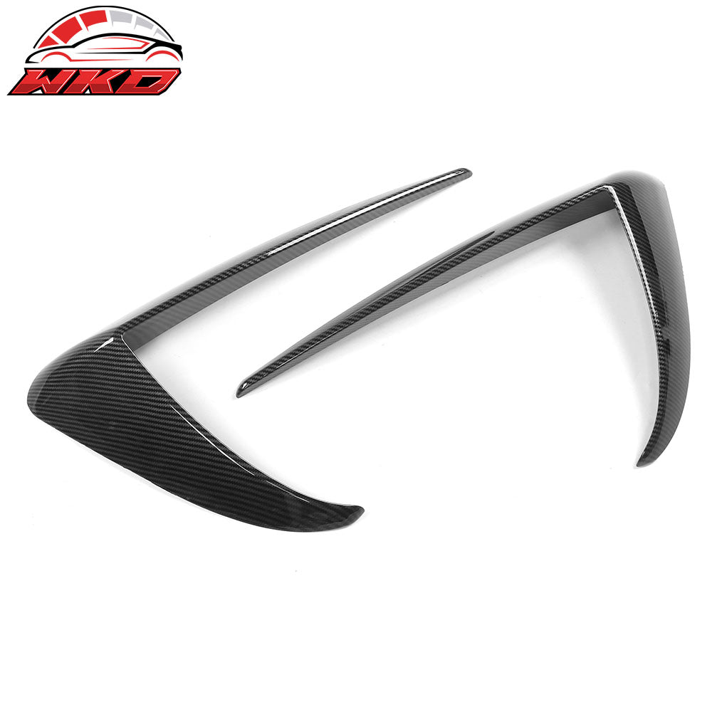 Wholesale 17-23 Tesla Model 3 Carbon Fiber Print Fog Light Lamp Trim Eyebrow Cover ABS