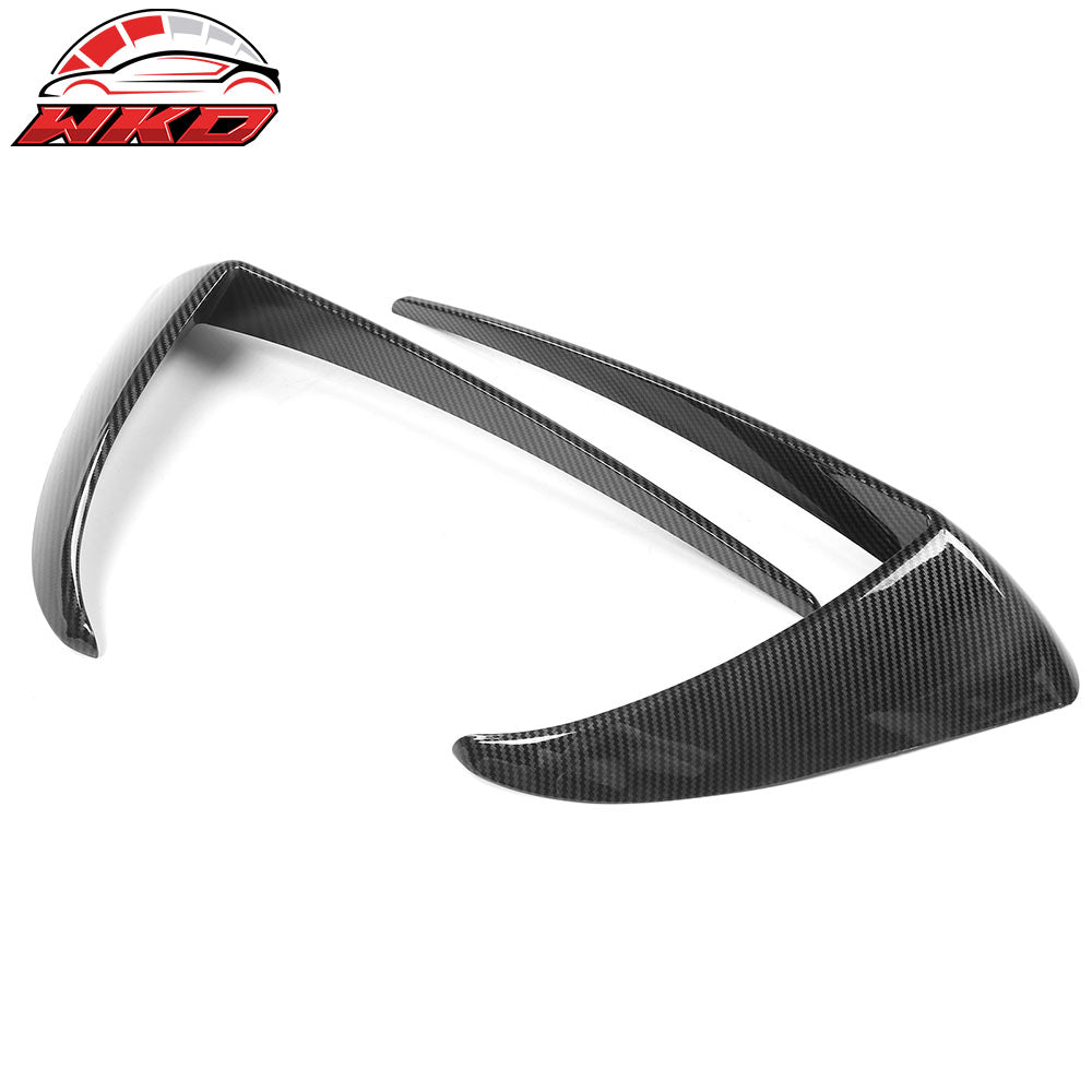 Wholesale 17-23 Tesla Model 3 Carbon Fiber Print Fog Light Lamp Trim Eyebrow Cover ABS