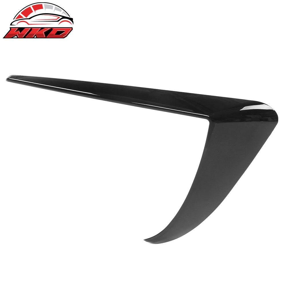 Fits 17-23 Tesla Model 3 Gloss Black Fog Light Lamp Trim Eyebrows Cover ABS Pair