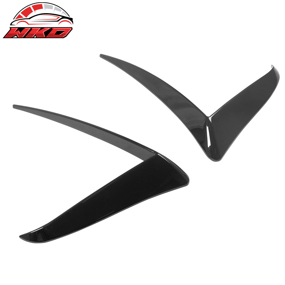 Fits 25-26 Tesla Model Y Juniper Fog Light Eyelid Trim Gloss Black Lamp Frame