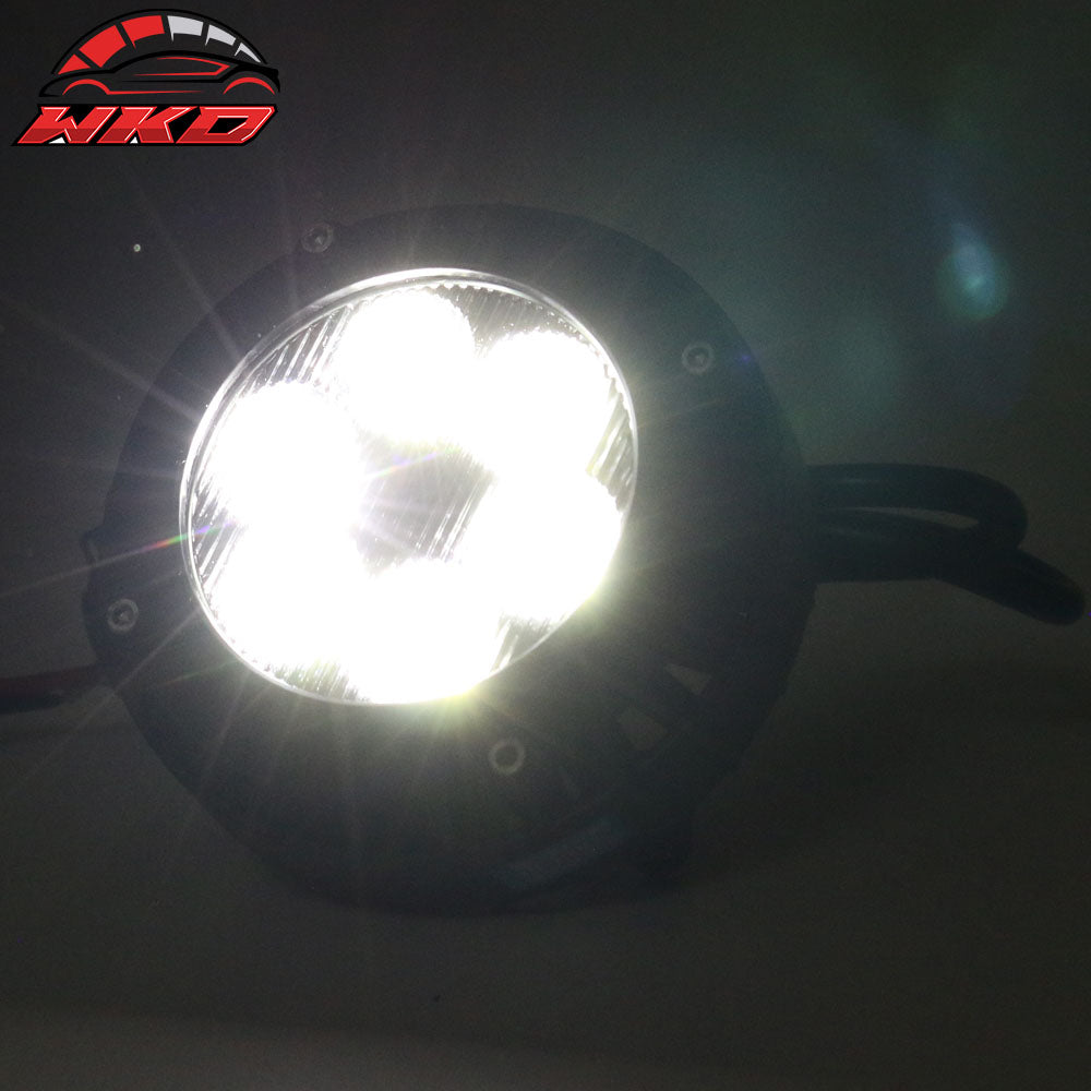 Fits 07-14 Mustang/Escape/Yukon/Suburban/Tahoe Front Bumper Fog Light Clear Lens