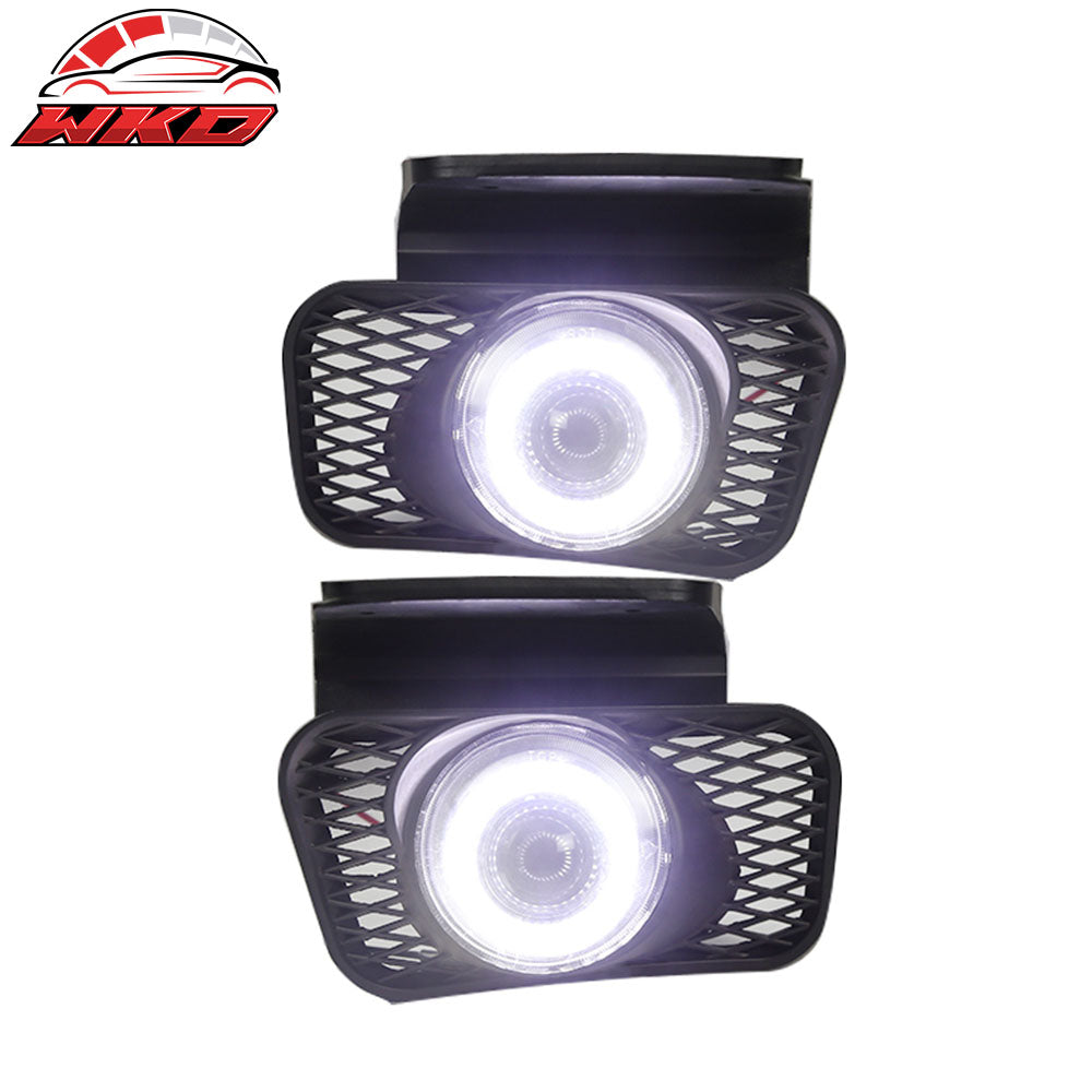 Fits 03-07 Chevy Silverado 02-06 Avalanche LED Halo Projector Bumper Fog Lights