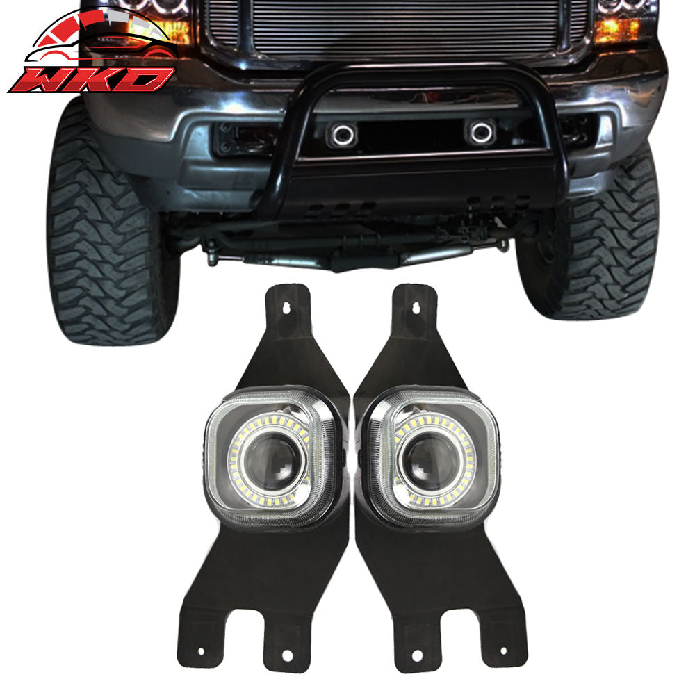 Fits 99-04 Ford F-250 F-350 F-450 F-550 Excursion Projector Fog Lights Clear