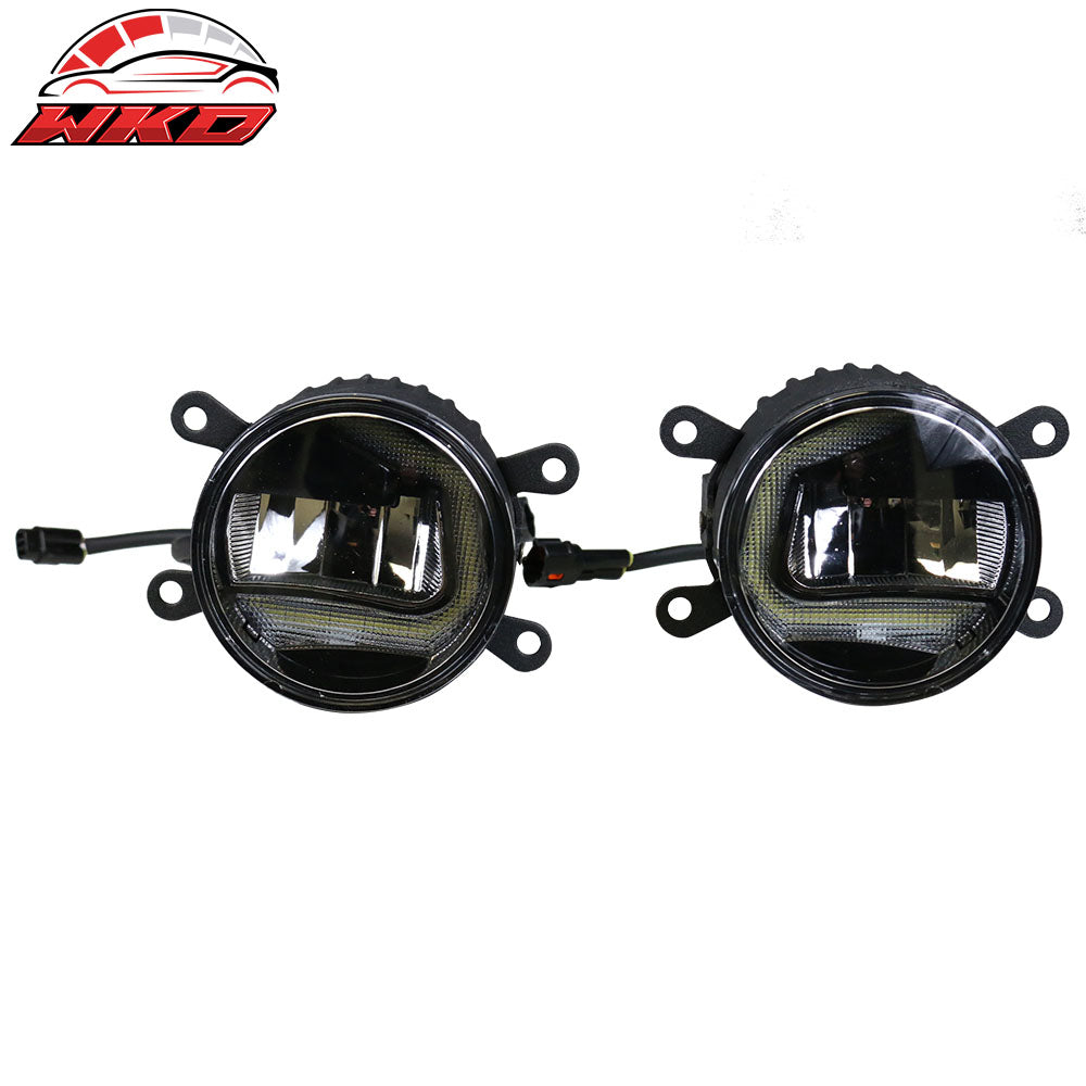 Wholesale 11-15 Ford Explorer 15-16 Fusion 09-15 Focus 2PC Clear LED Round Fog Lights