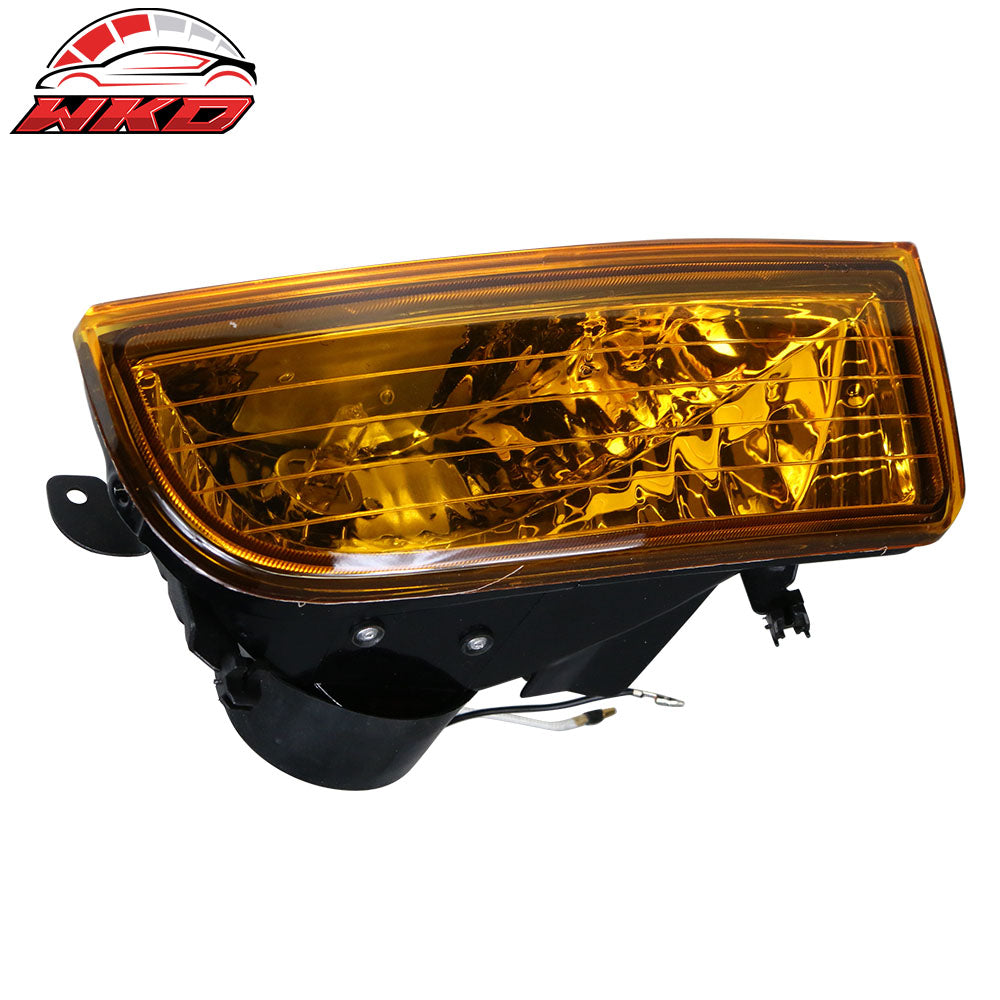 Fits 97-01 Honda Prelude JDM Yellow Lens Aluminum Housing Fog Lights Lamps Pair