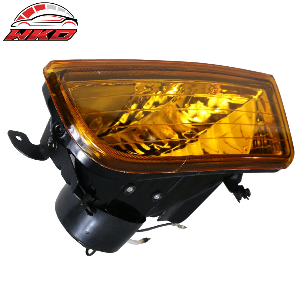 Fits 97-01 Honda Prelude JDM Yellow Lens Aluminum Housing Fog Lights Lamps Pair