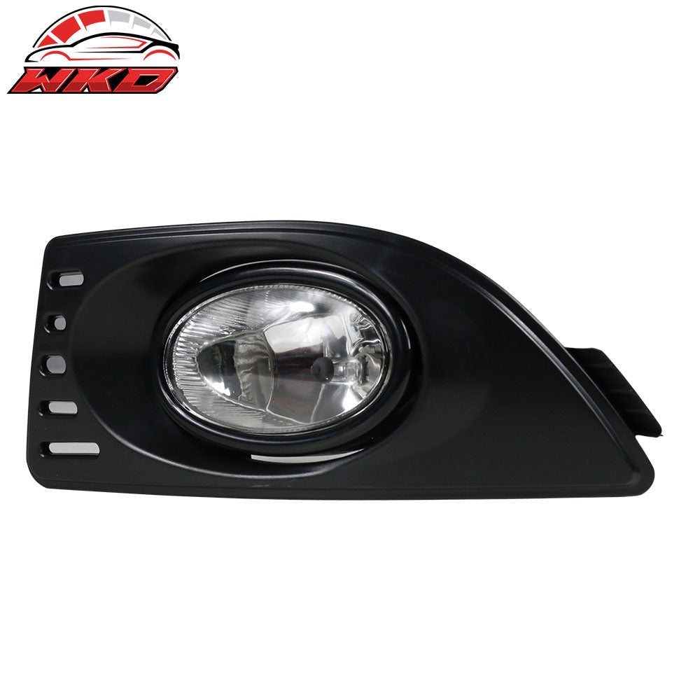 Fits 05-07 Acura RSX 2PCS Right Left Front Bumper Clear Lens Fog Lights Lamps