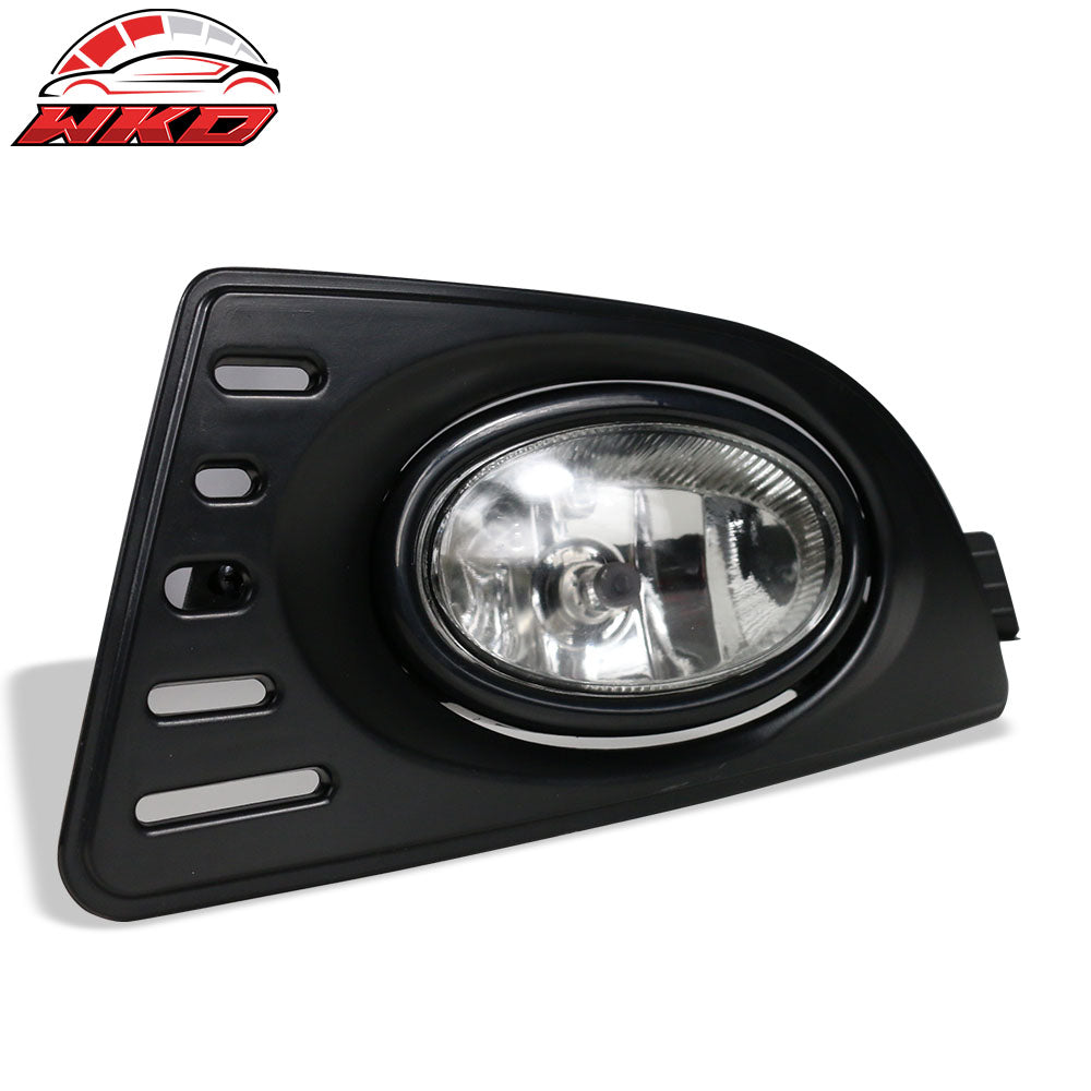 Fits 05-07 Acura RSX 2PCS Right Left Front Bumper Clear Lens Fog Lights Lamps