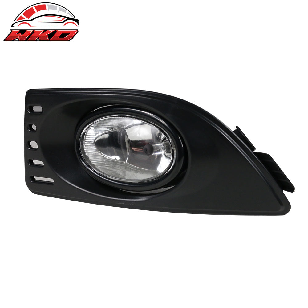 Fits 05-07 Acura RSX 2PCS Right Left Front Bumper Clear Lens Fog Lights Lamps