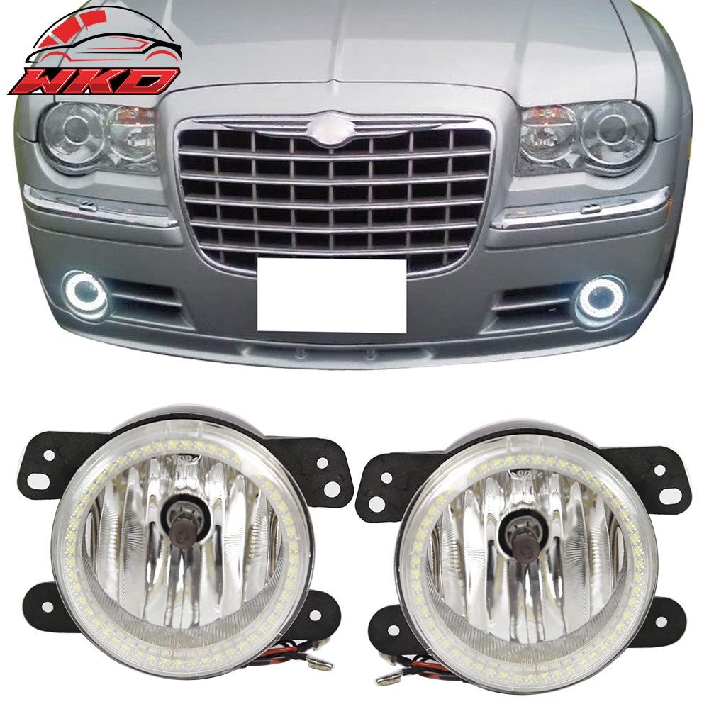 Fits 07-16 Jeep Wrangler 05-10 Chrysler 300 PT Cruiser Fog Lights