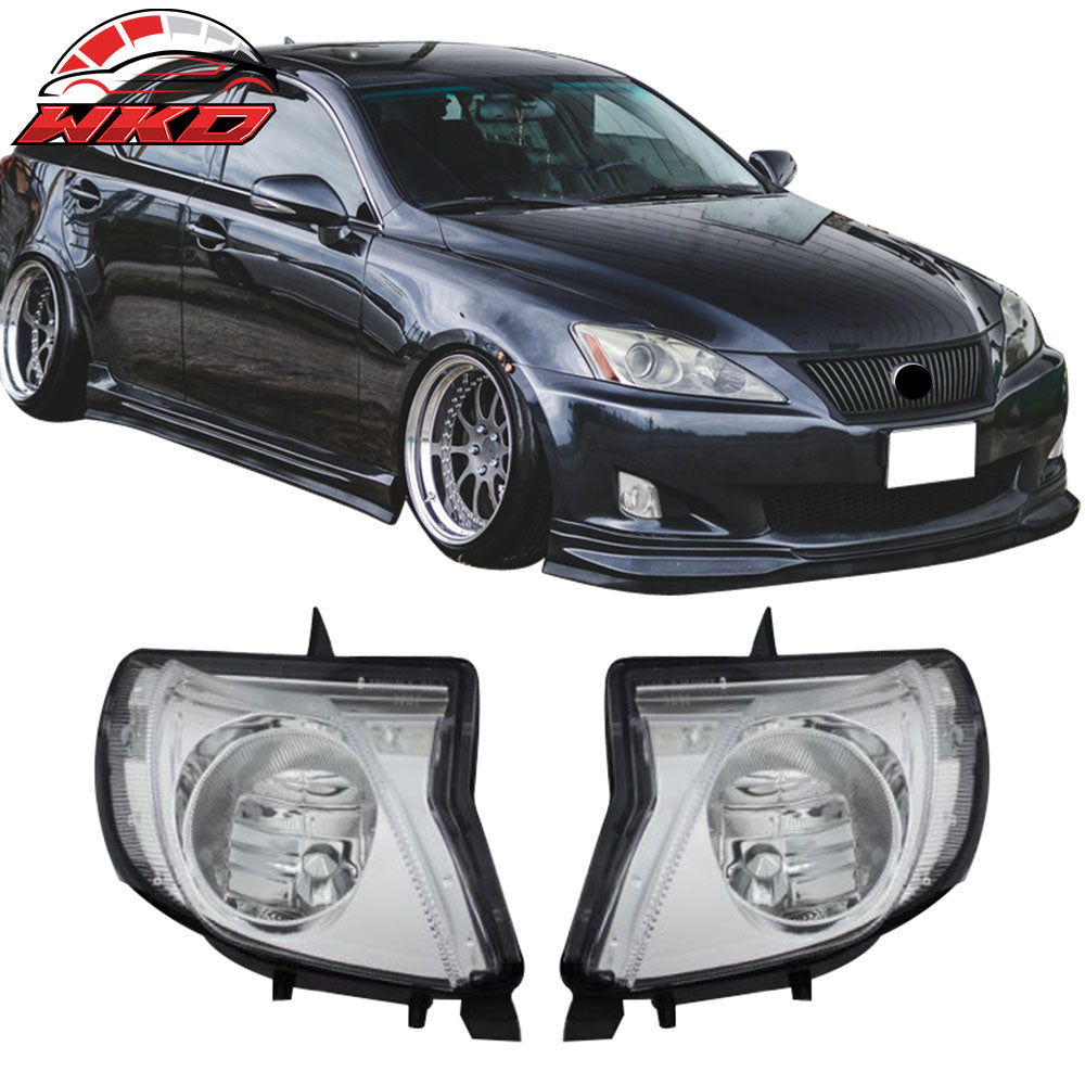 Fits 06-10 Lexus IS250 IS350 Front Bumper Fog Lights Lamp LH RH