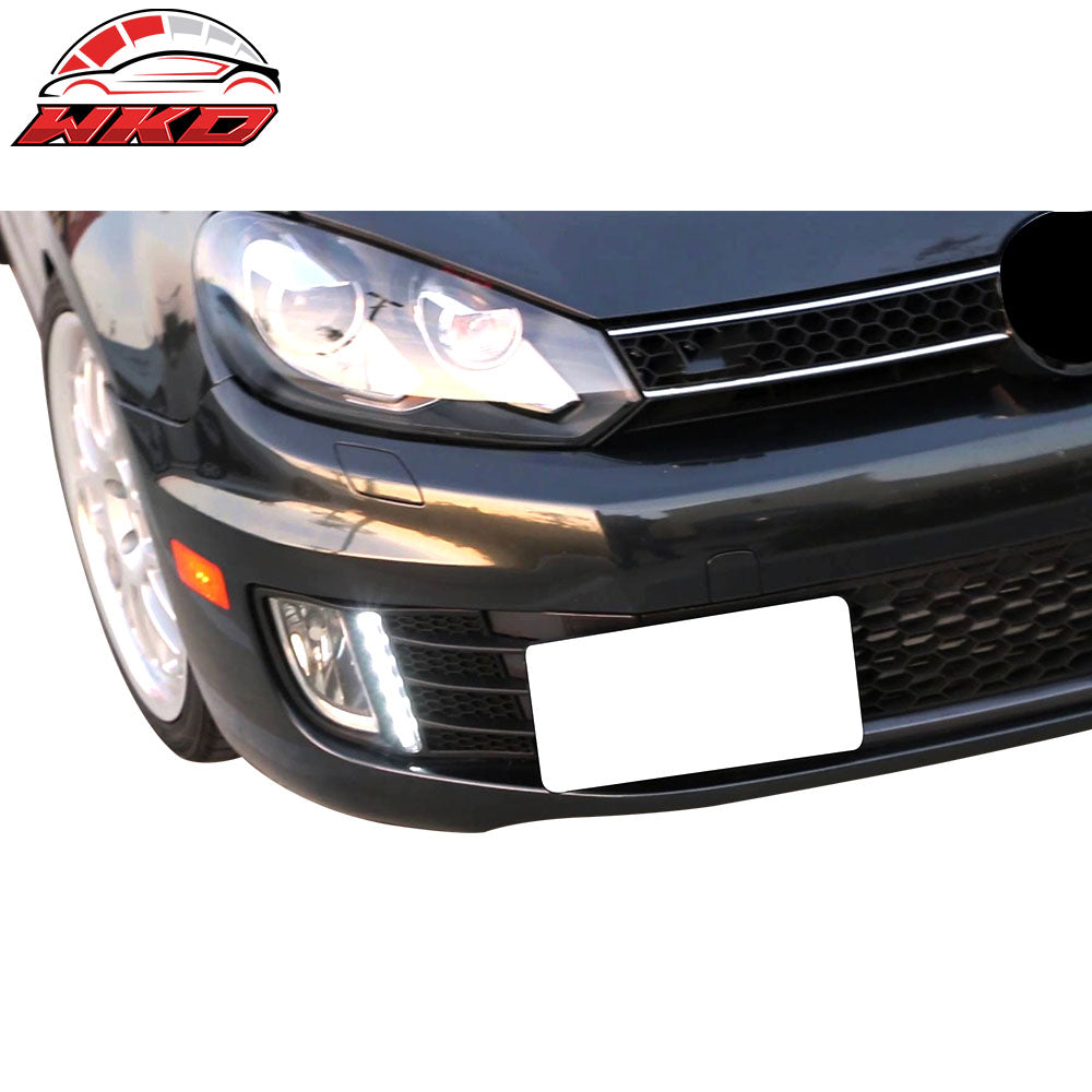 Fits 10-14 VW Golf MK6 GTI White LED Running Light DRL Fog Lights