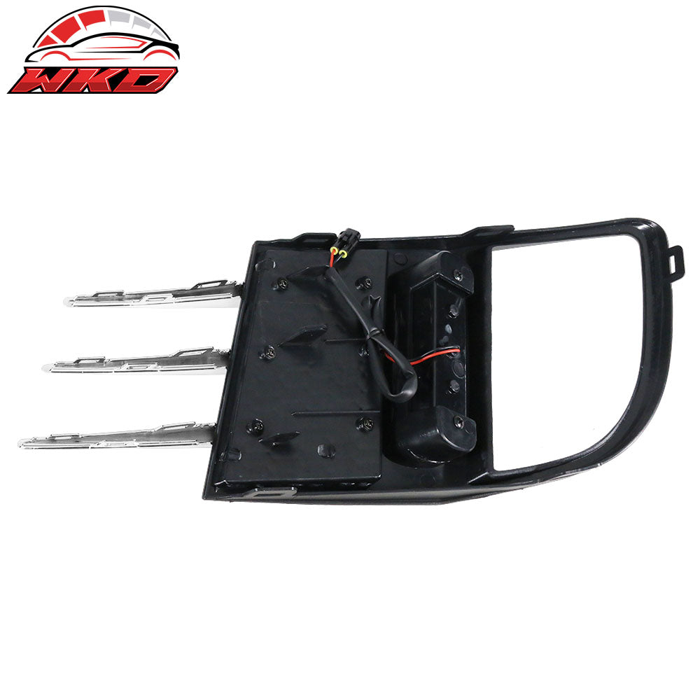 Fits 10-14 VW Golf MK6 GTI White LED Running Light DRL Fog Lights