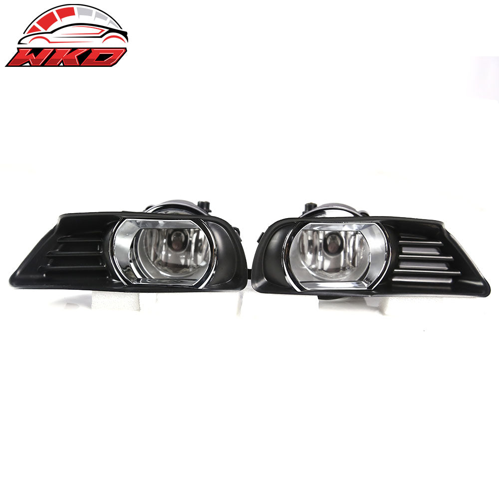 Wholesale 07-09 Toyota Camry Front Bumper Clear Fog Lights With Chrome Bezel