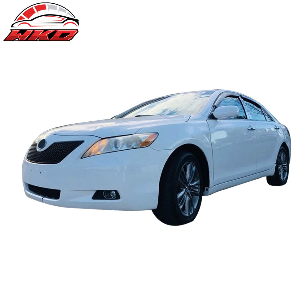 Fits 07-09 Toyota Camry Front Bumper Clear Fog Lights With Chrome Bezel