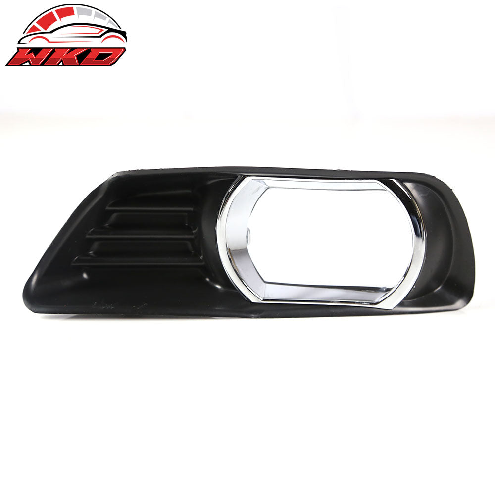 Fits 07-09 Toyota Camry Front Bumper Clear Fog Lights With Chrome Bezel