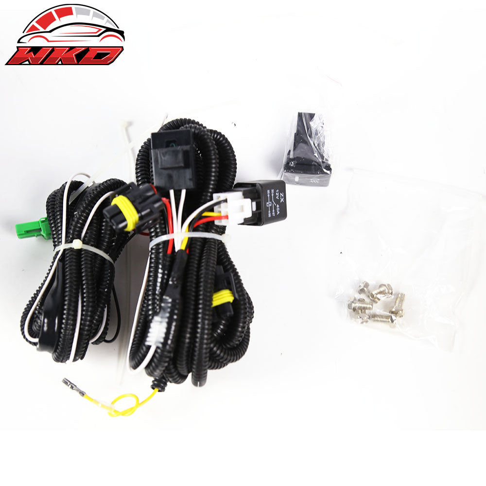 Fits 13-15 Toyota RAV4 Front Bumper Clear Fog Light Lamp W/Wiring