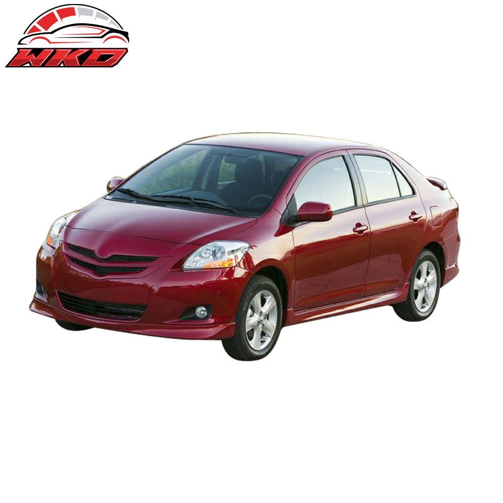 Fits 06-08 Toyota Yaris Sedan 2PCS Left & Right Front Bumper Clear Fog Lights