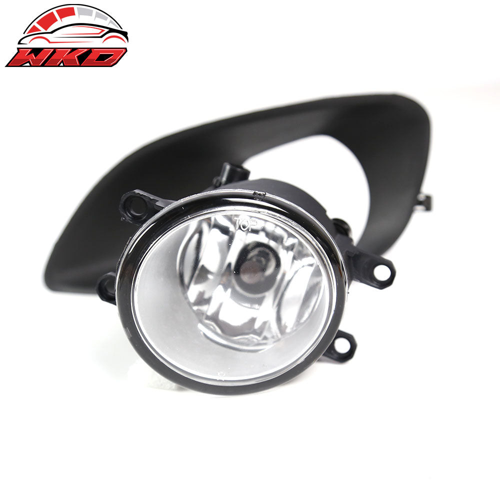 Fits 06-08 Toyota Yaris Sedan 2PCS Left & Right Front Bumper Clear Fog Lights