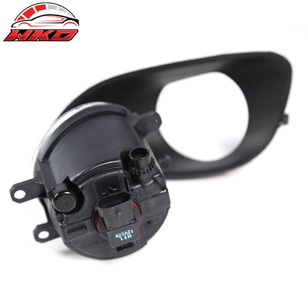 Fits 06-08 Toyota Yaris Sedan 2PCS Left & Right Front Bumper Clear Fog Lights