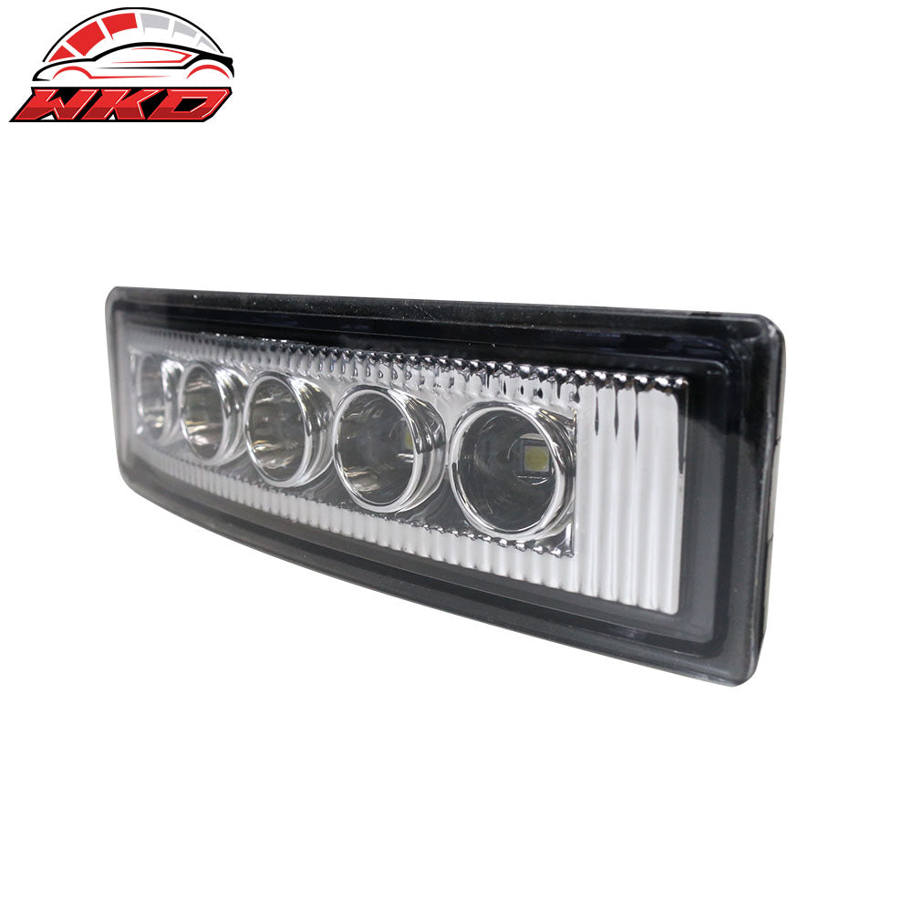 Fits 03-07 Scion xB White SMD LED DRL Black Out Smoked Fog Lights